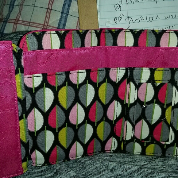 Vera bradley Magenta trifold wallet - Picture 3 of 4